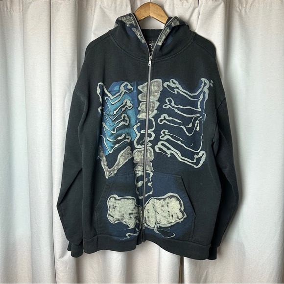 travis scott fragment skeleton hoodie